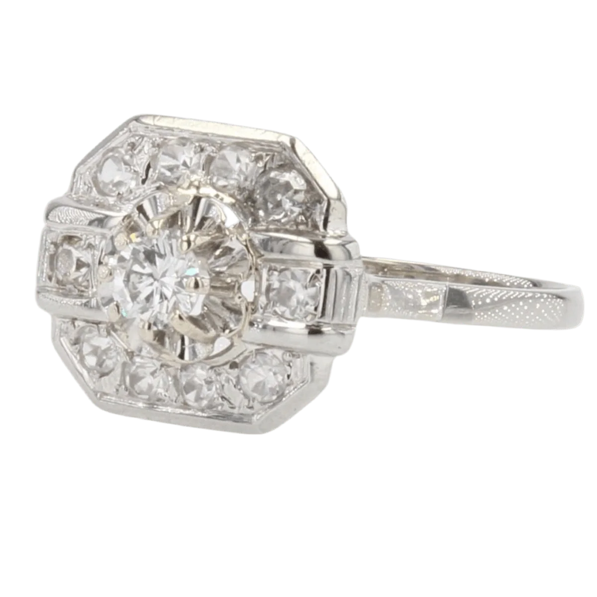 Ring Surroundings in white gold and diamonds - Image 3