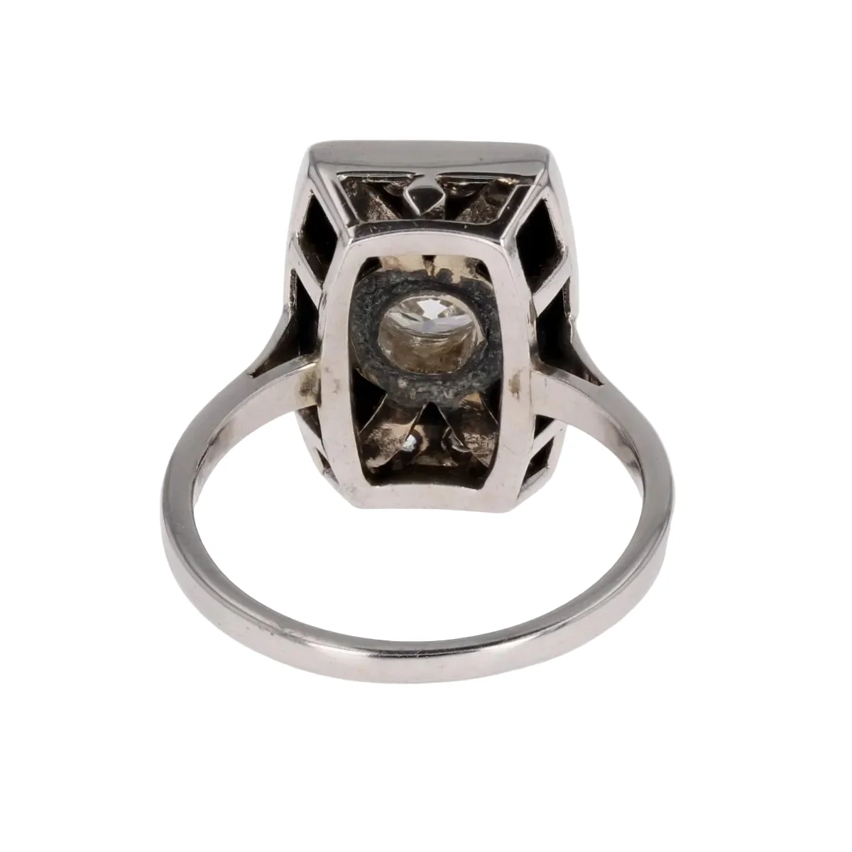 Platinum, onyx and diamond ring - Image 4