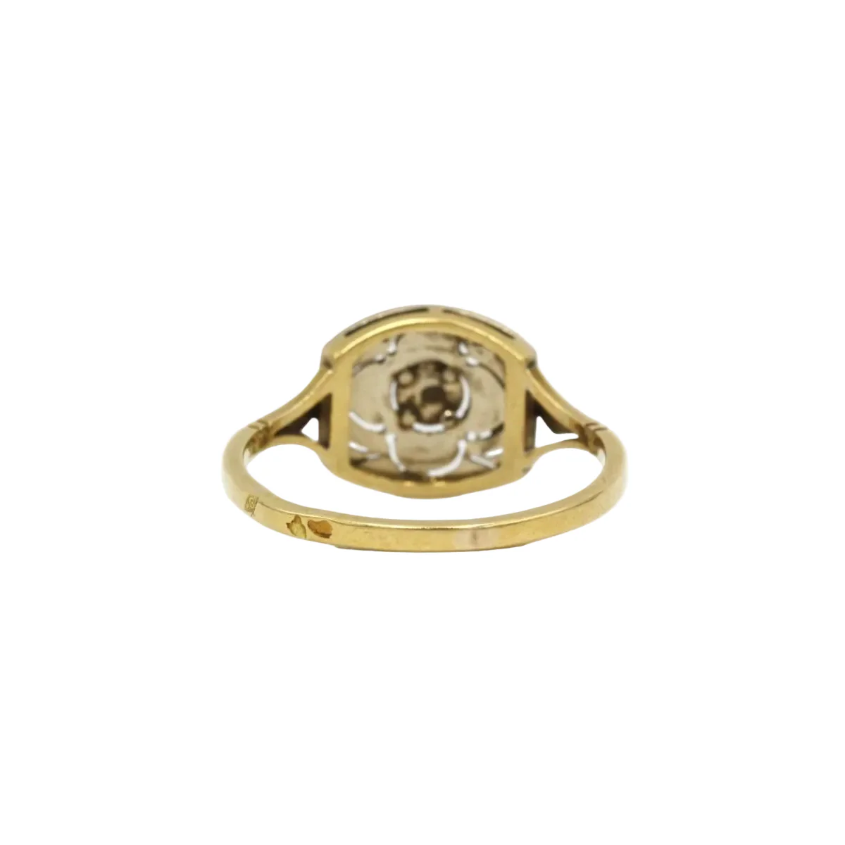 Art Deco Ring in Gold, Platinum, and Diamond - Image 4