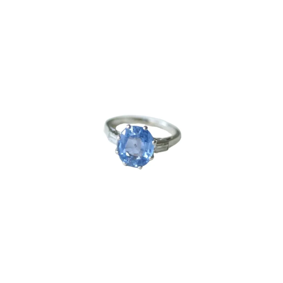 Platinum, Sapphire and Diamond Ring - Image 3