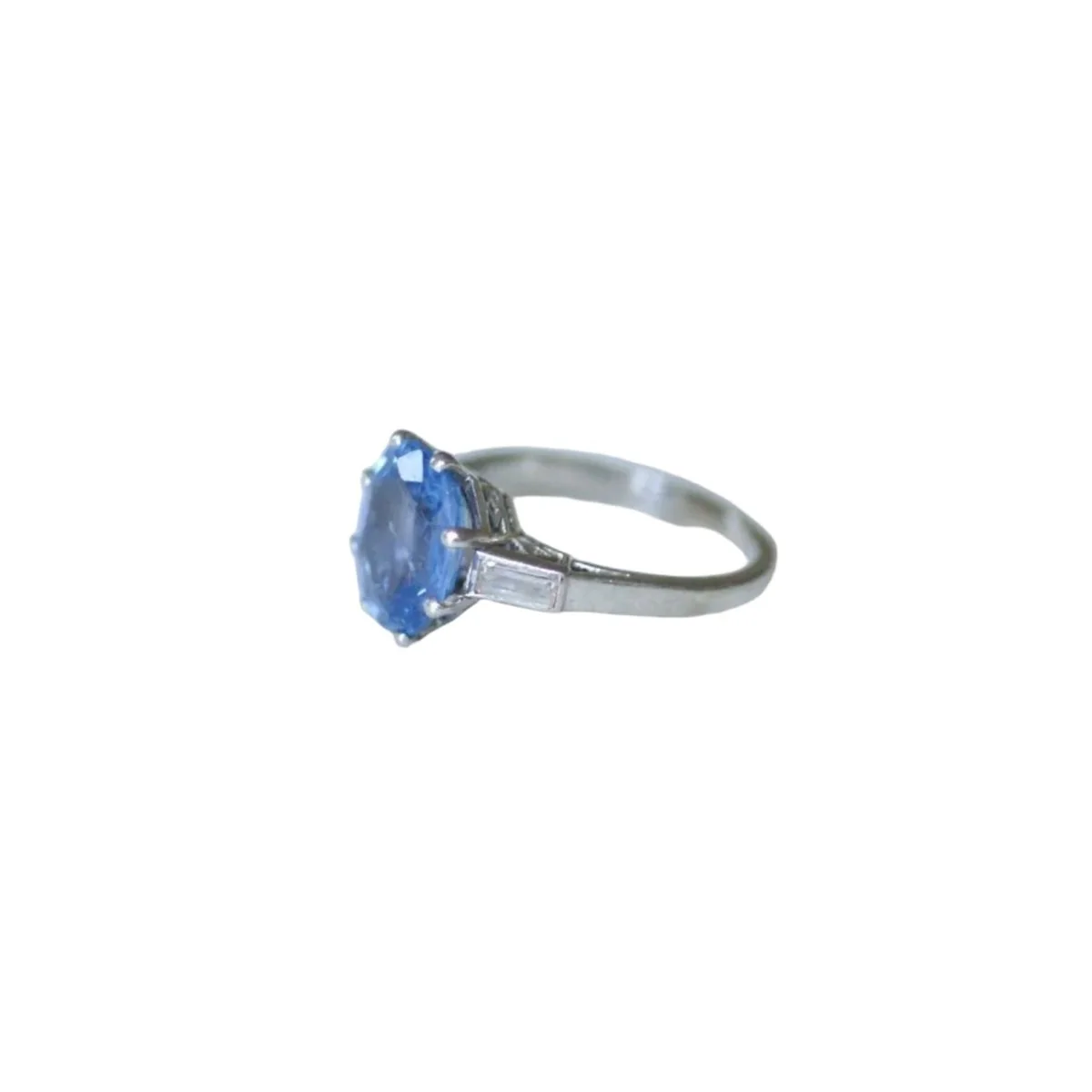 Platinum, Sapphire and Diamond Ring - Image 4