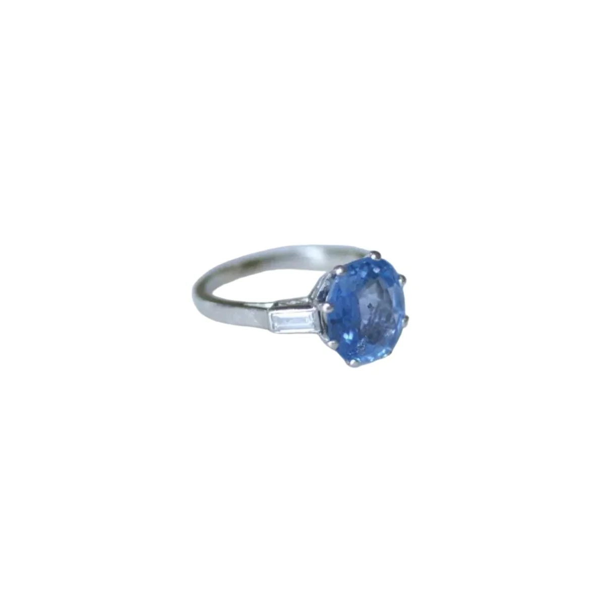 Platinum, Sapphire and Diamond Ring - Image 6