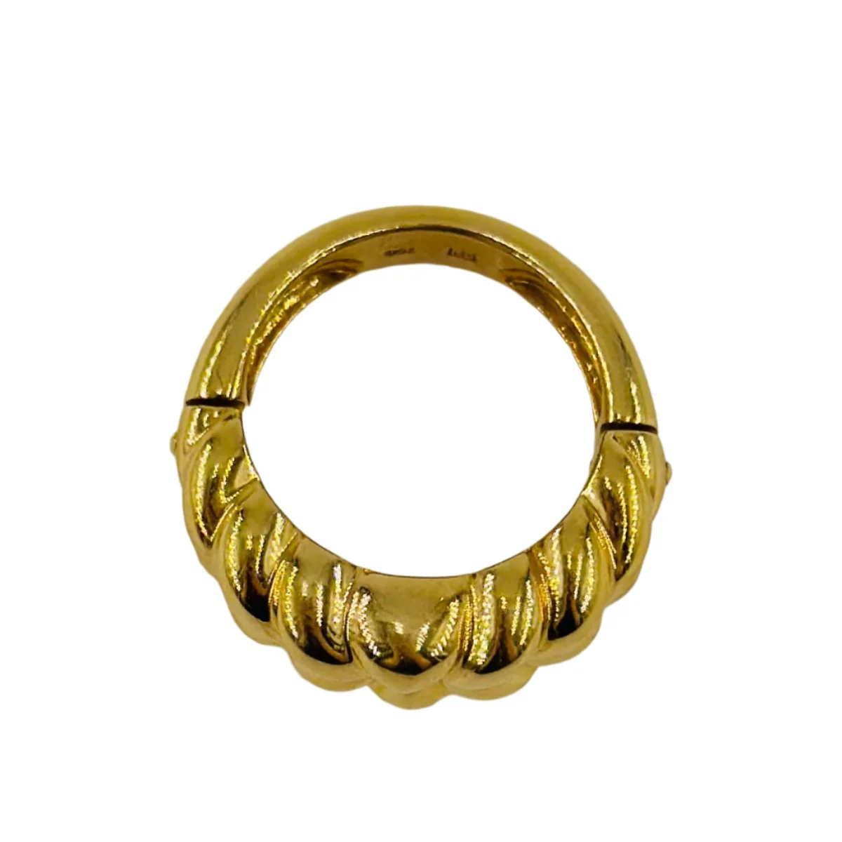 Ring at yellow gold and sapphires - Image 2