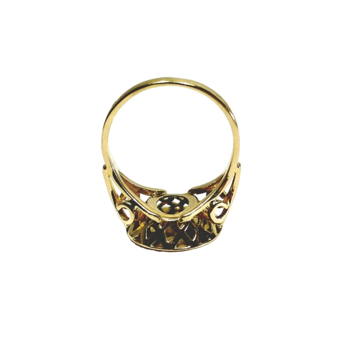 AUGIS "More than yesterday, less than tomorrow" Ring in yellow gold, Ruby and Diamond - Image 9