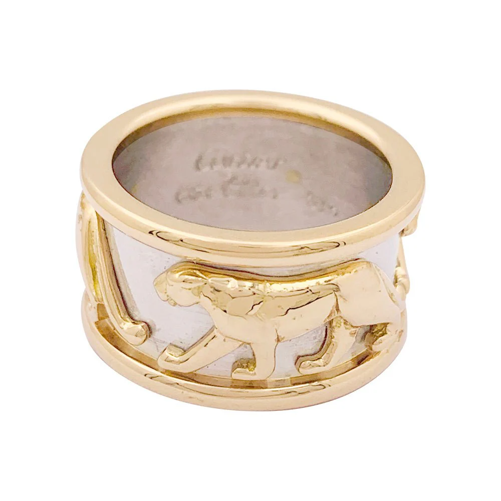 CARTIER ring, “Pharaoh Panther”, two golds. - Image 4