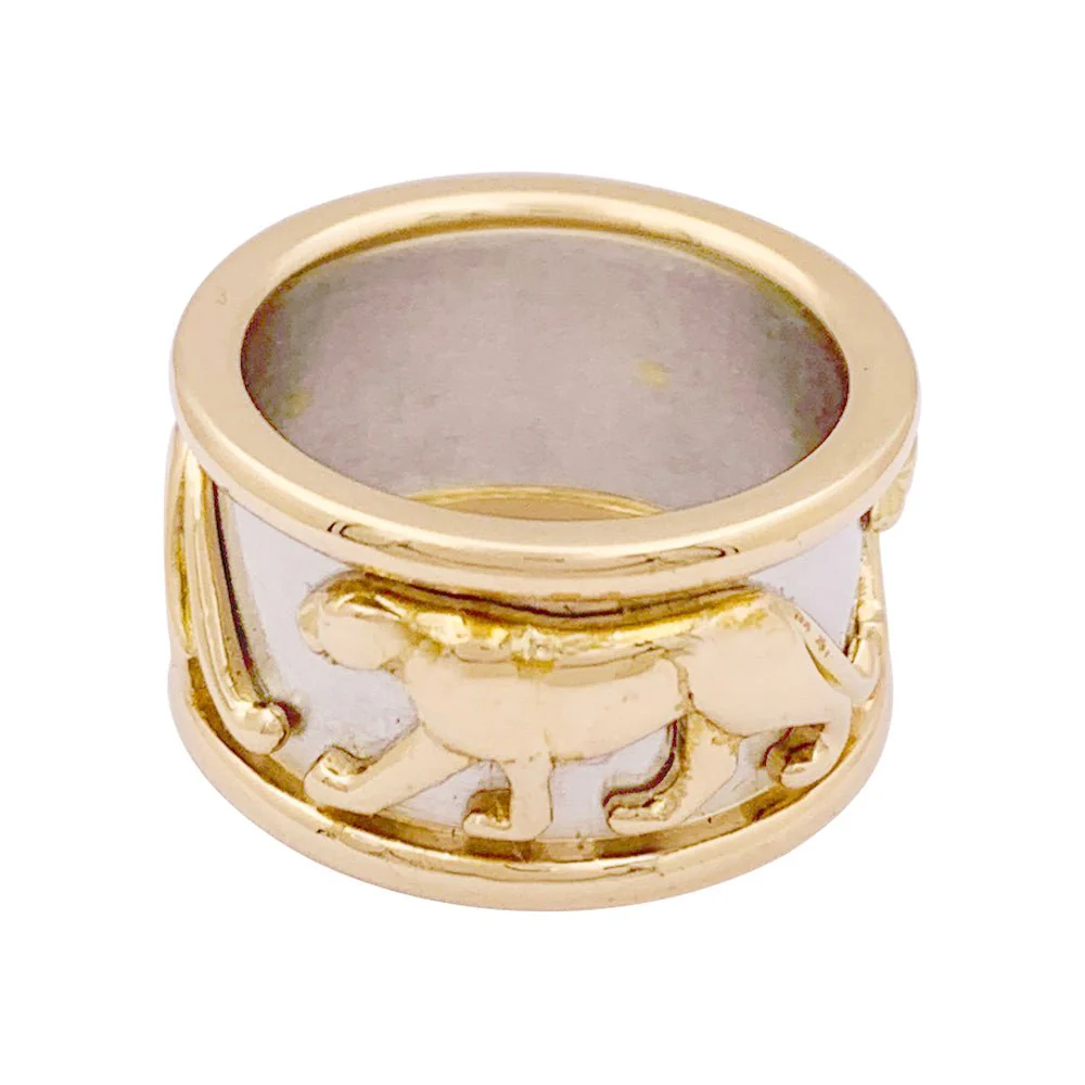 CARTIER ring, “Pharaoh Panther”, two golds. - Image 6
