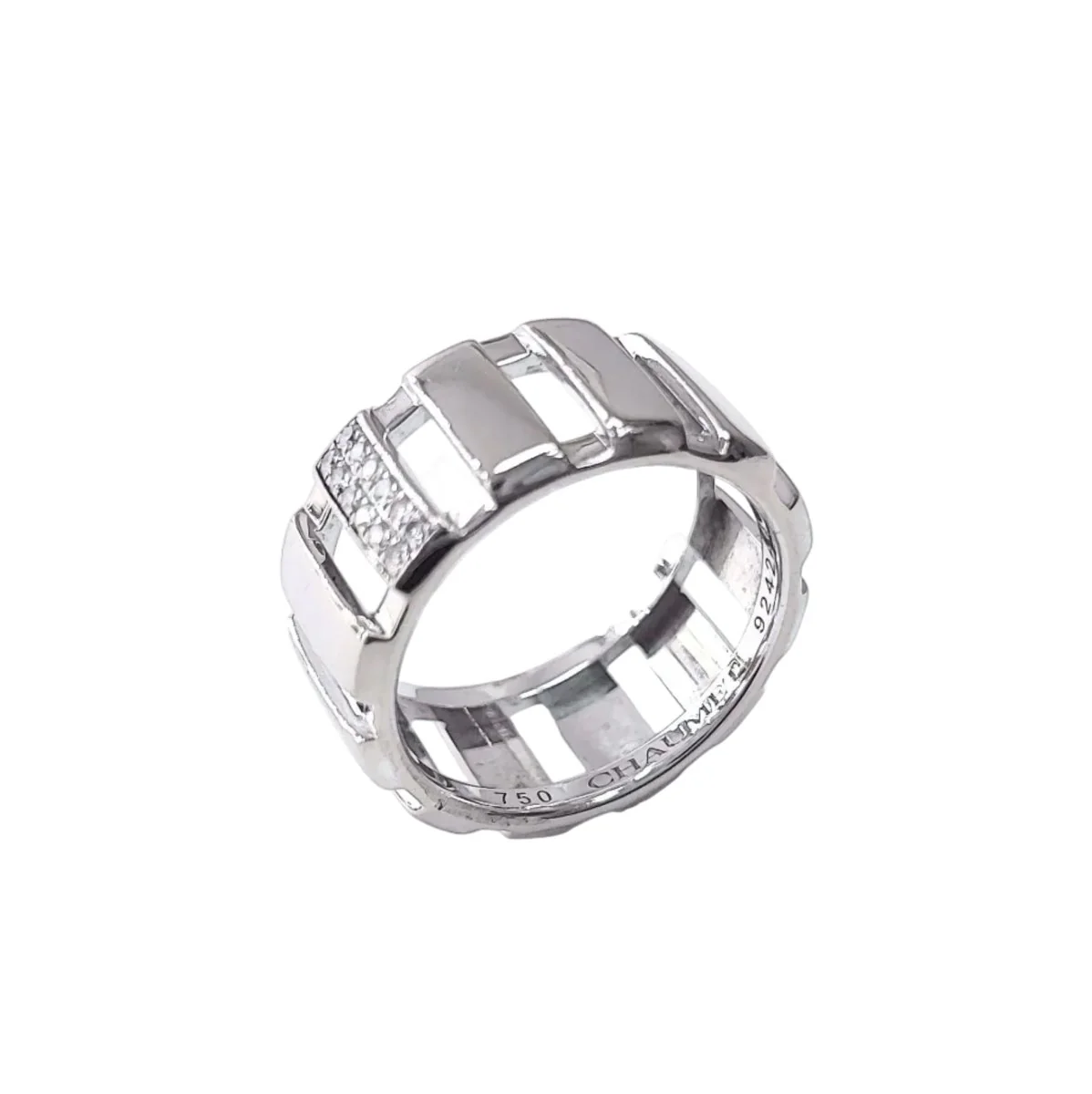 Ring CHAUMET "Class One" headband in white gold and diamonds. - Image 3