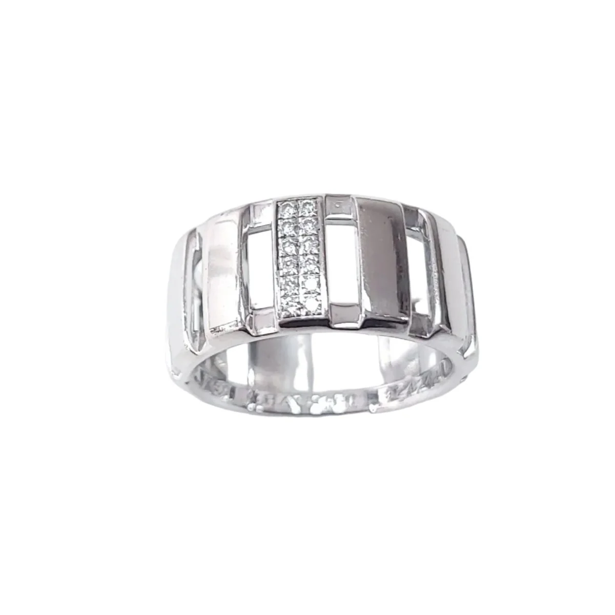 Ring CHAUMET "Class One" headband in white gold and diamonds. - Image 4