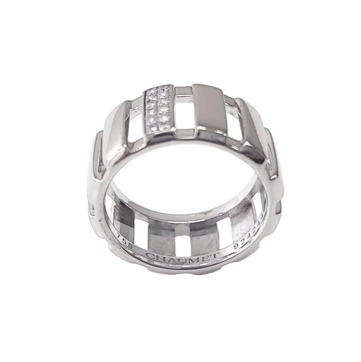 Ring CHAUMET "Class One" headband in white gold and diamonds. - Image 5