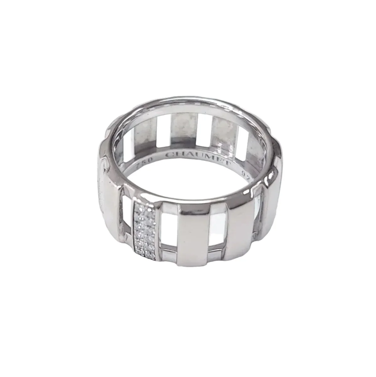 Ring CHAUMET "Class One" headband in white gold and diamonds. - Image 6