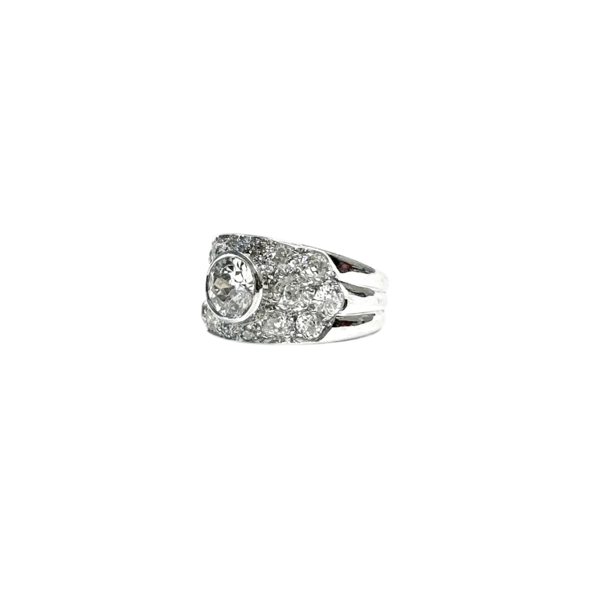 Ring Headband in white gold and diamonds - Image 3