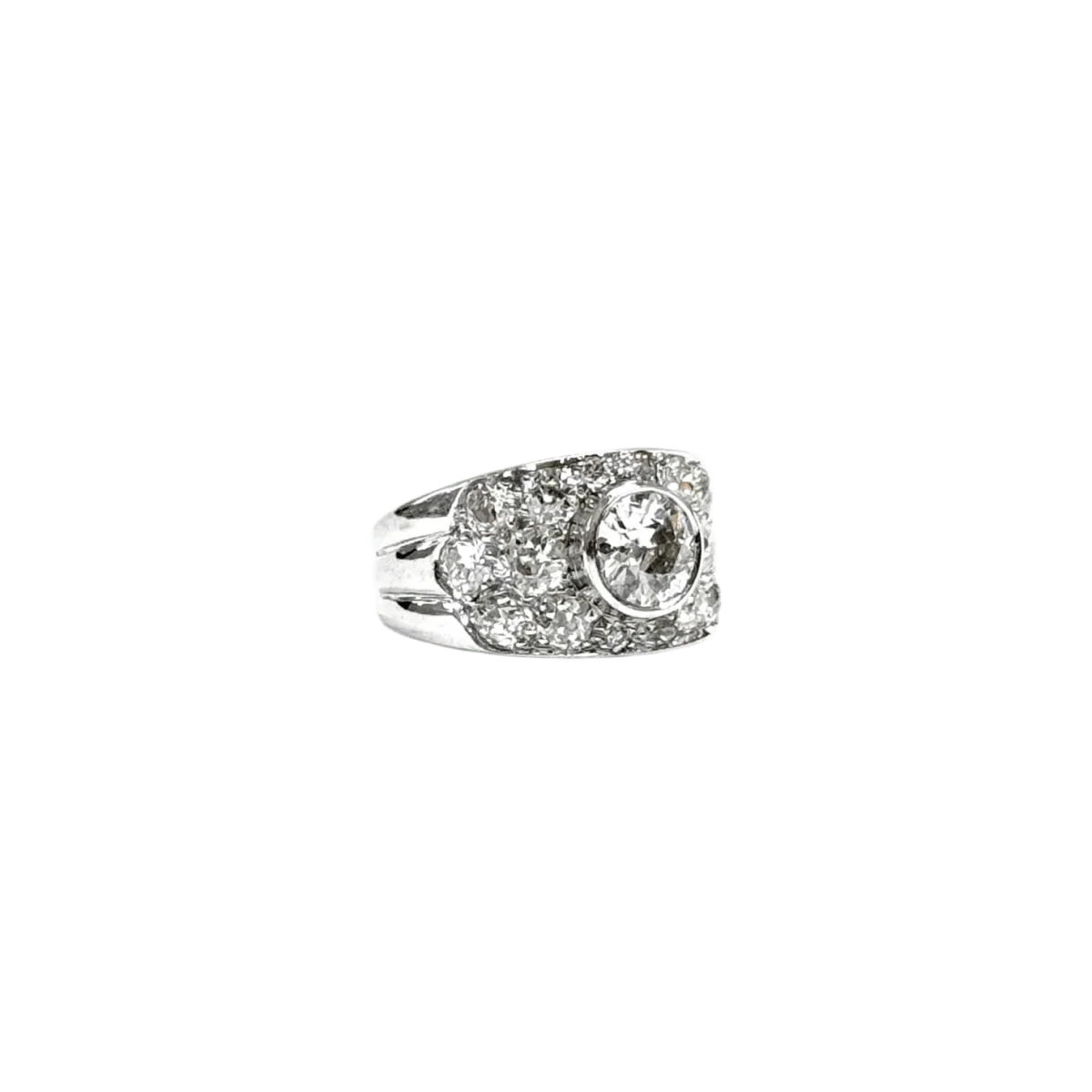 Ring Headband in white gold and diamonds - Image 5