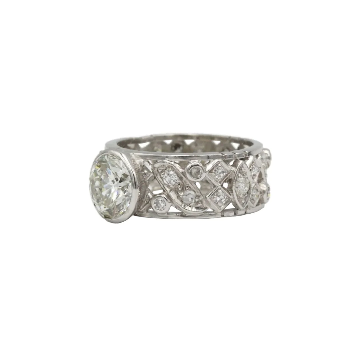 Ring Headband in white gold and diamonds - Image 3