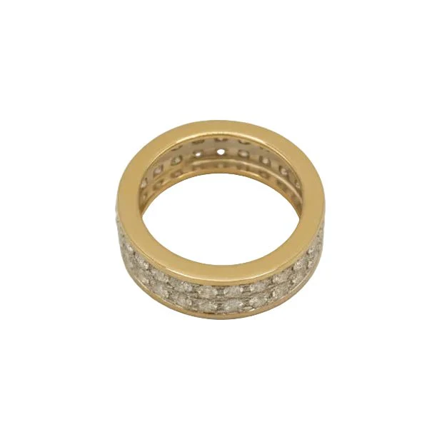 White gold, Yellow gold and Diamond Bandeau Ring - Image 4