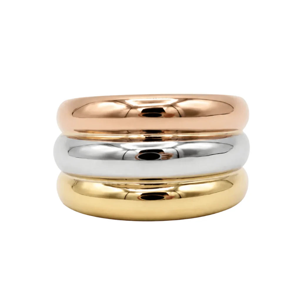 Band Ring in White gold, Yellow gold, and Rose gold