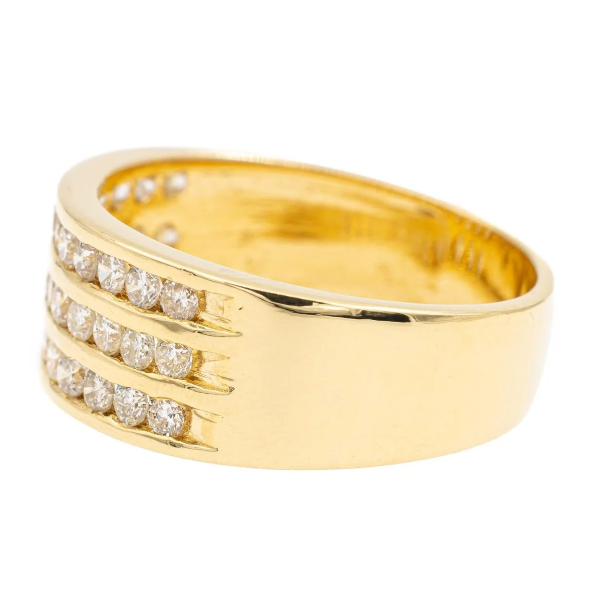 Bandeau ring in yellow gold and diamond - Image 3