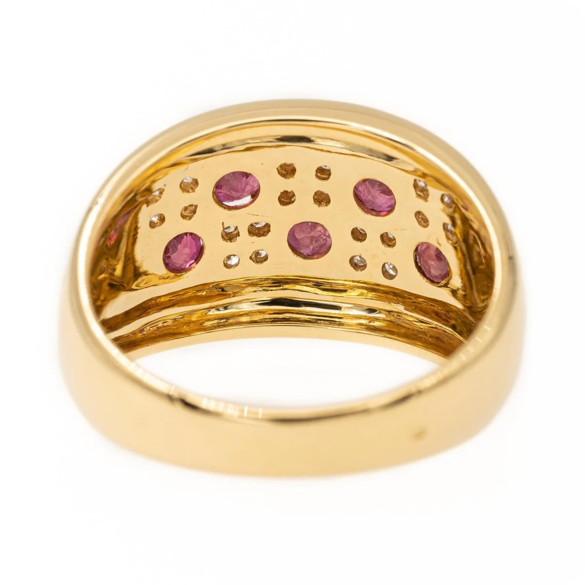 Yellow gold and ruby ​​ring - Image 5