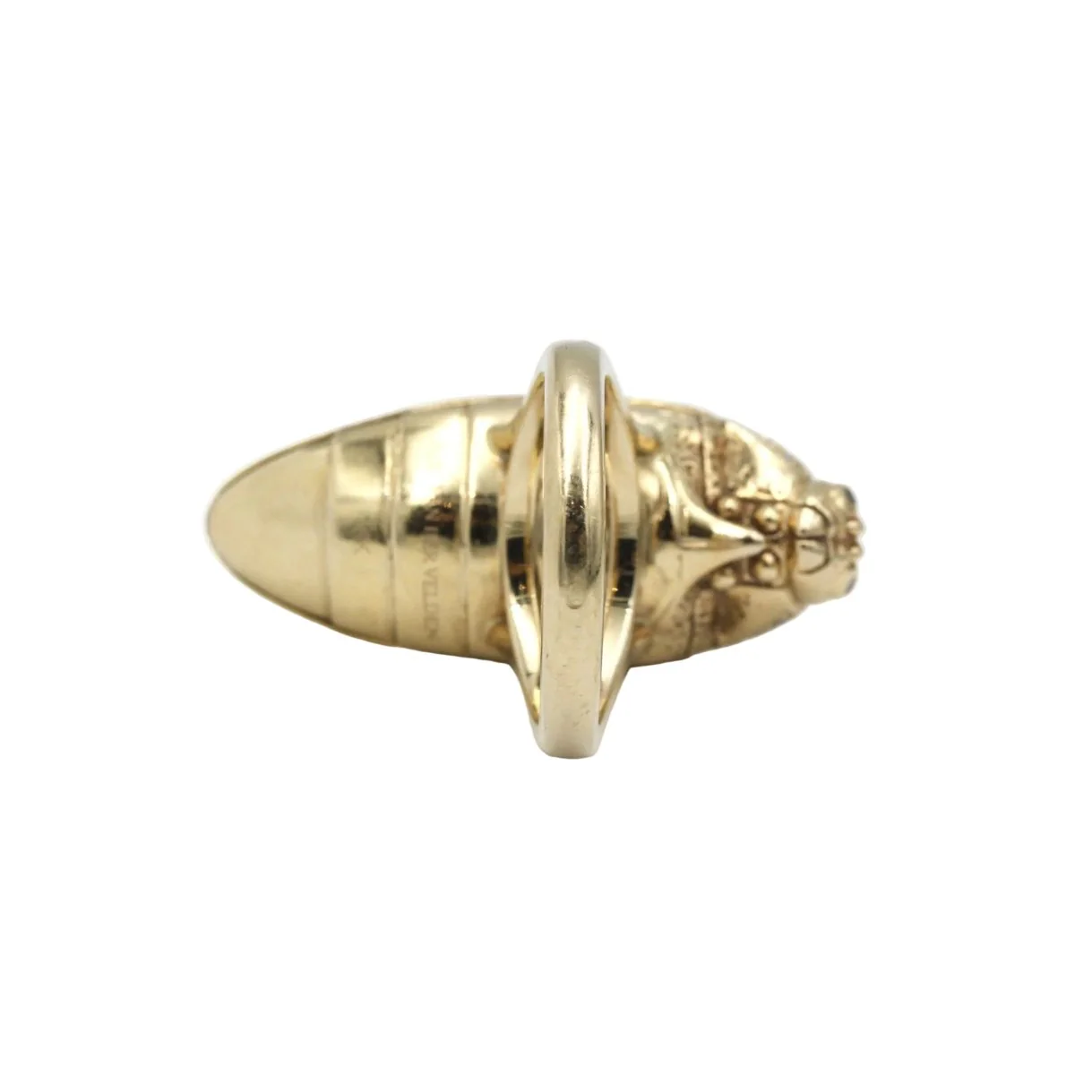 Ring BIBI VAN DER VELDEN "Scarabée" in yellow gold, garnets and diamonds - Image 5