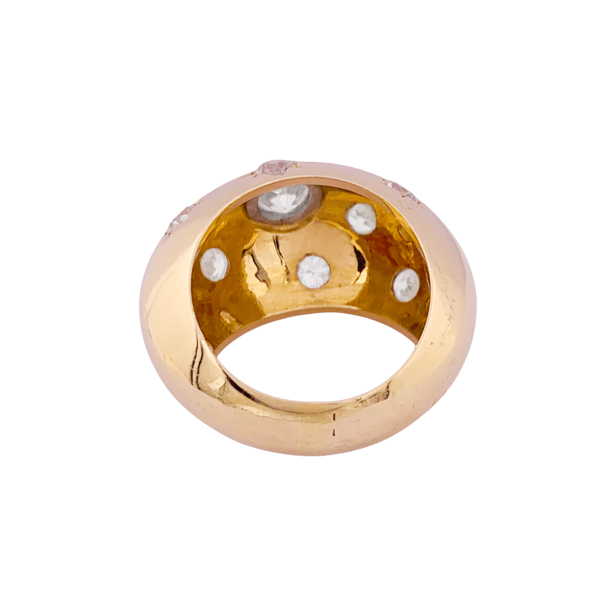 Rose gold and Diamond Bangle Ring - Image 4