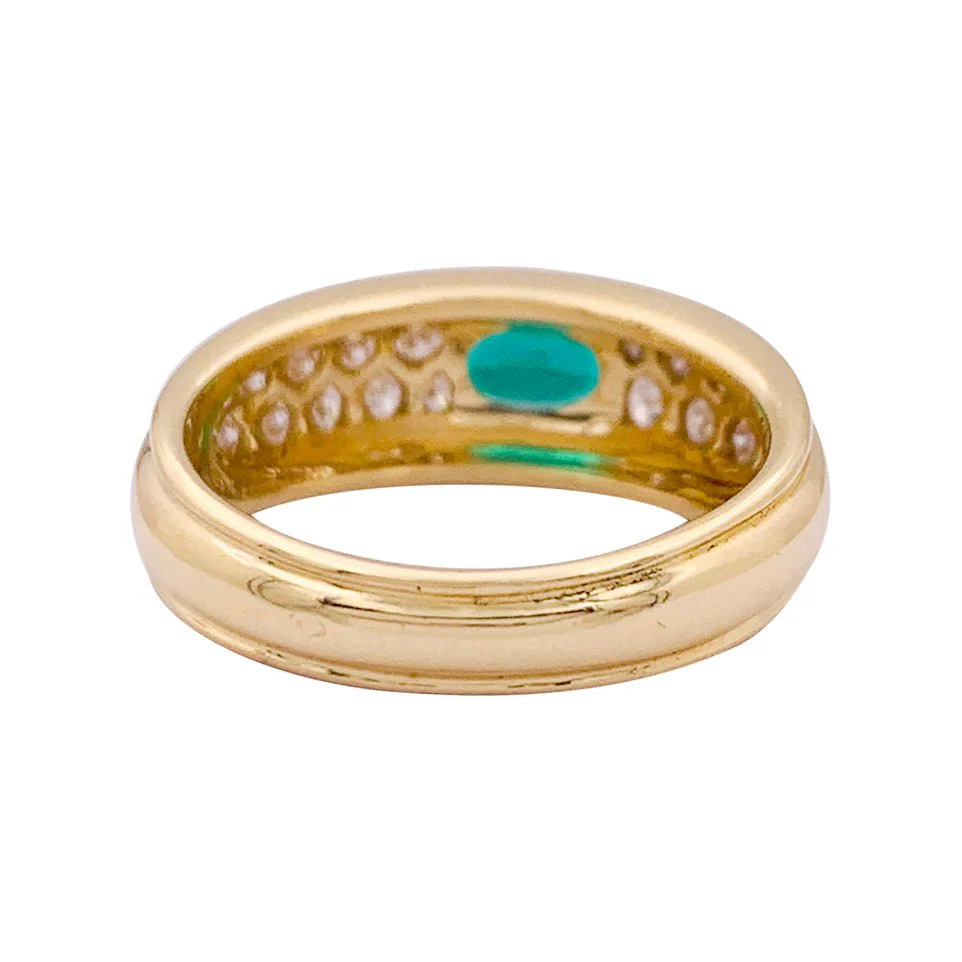 BOUCHERON "Axelle" ring in yellow gold, emerald and diamonds - Image 5