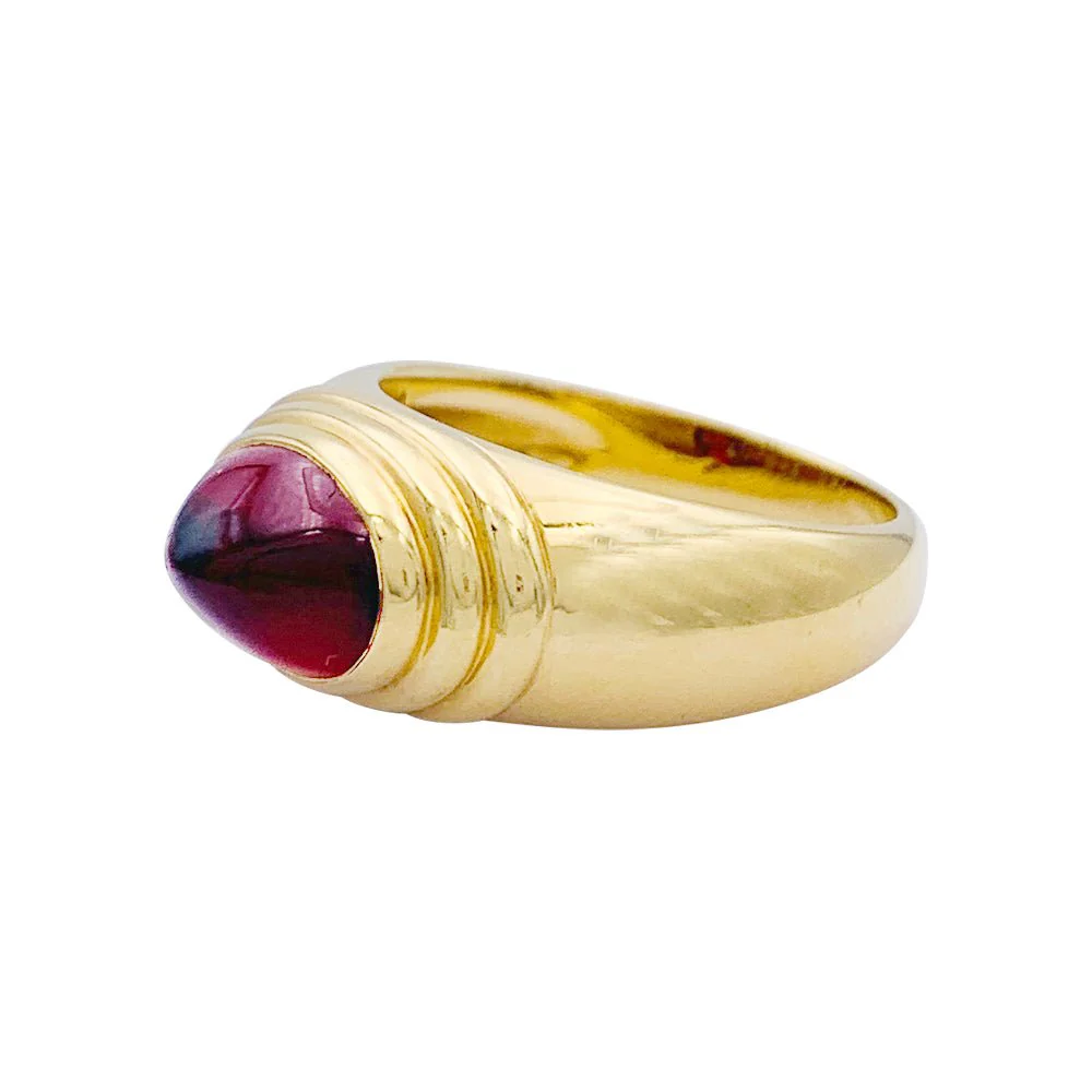 Boucheron ring, "Jaïpur", yellow gold, garnet - Image 2