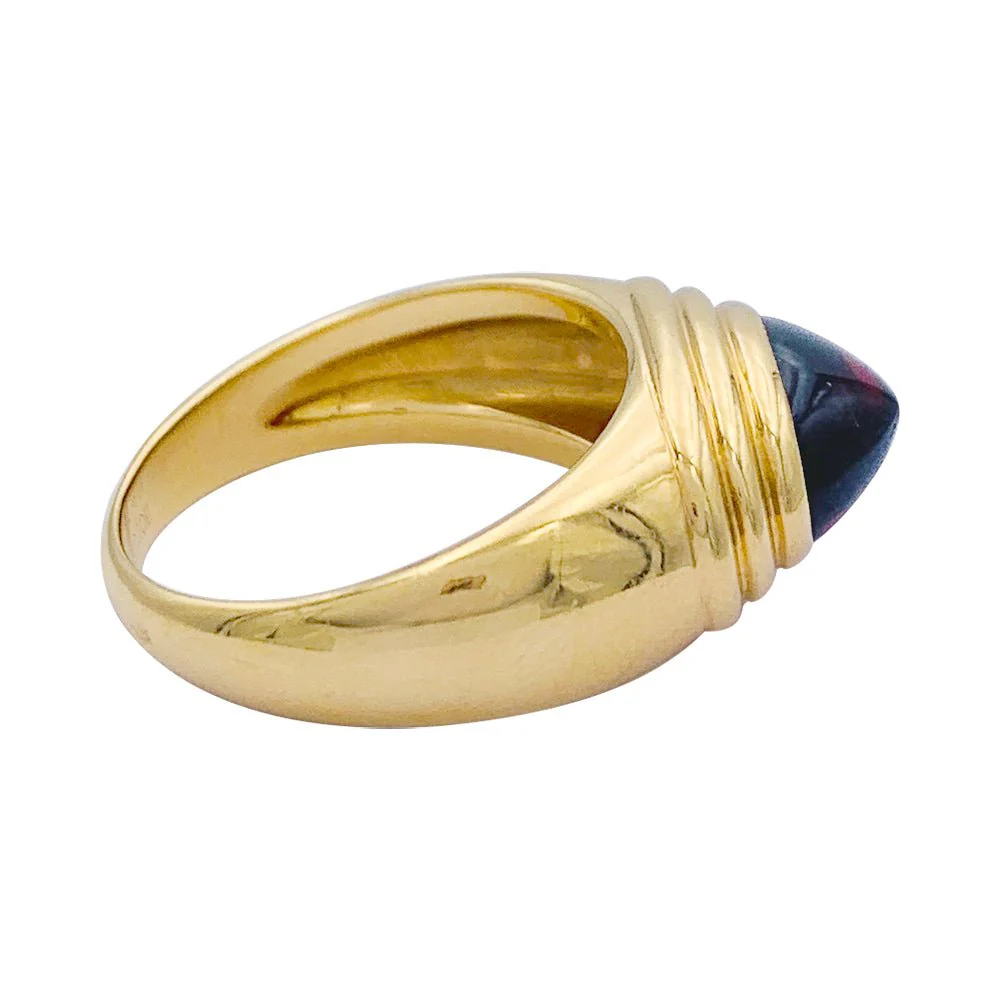 Boucheron ring, "Jaïpur", yellow gold, garnet - Image 4