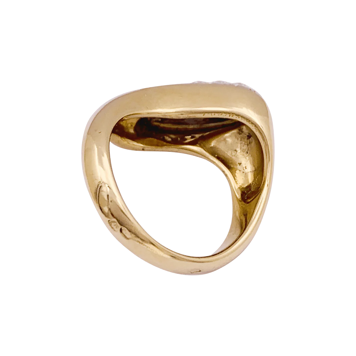 Ring BOUCHERON "S" in yellow gold, paltinium and diamonds - Image 4