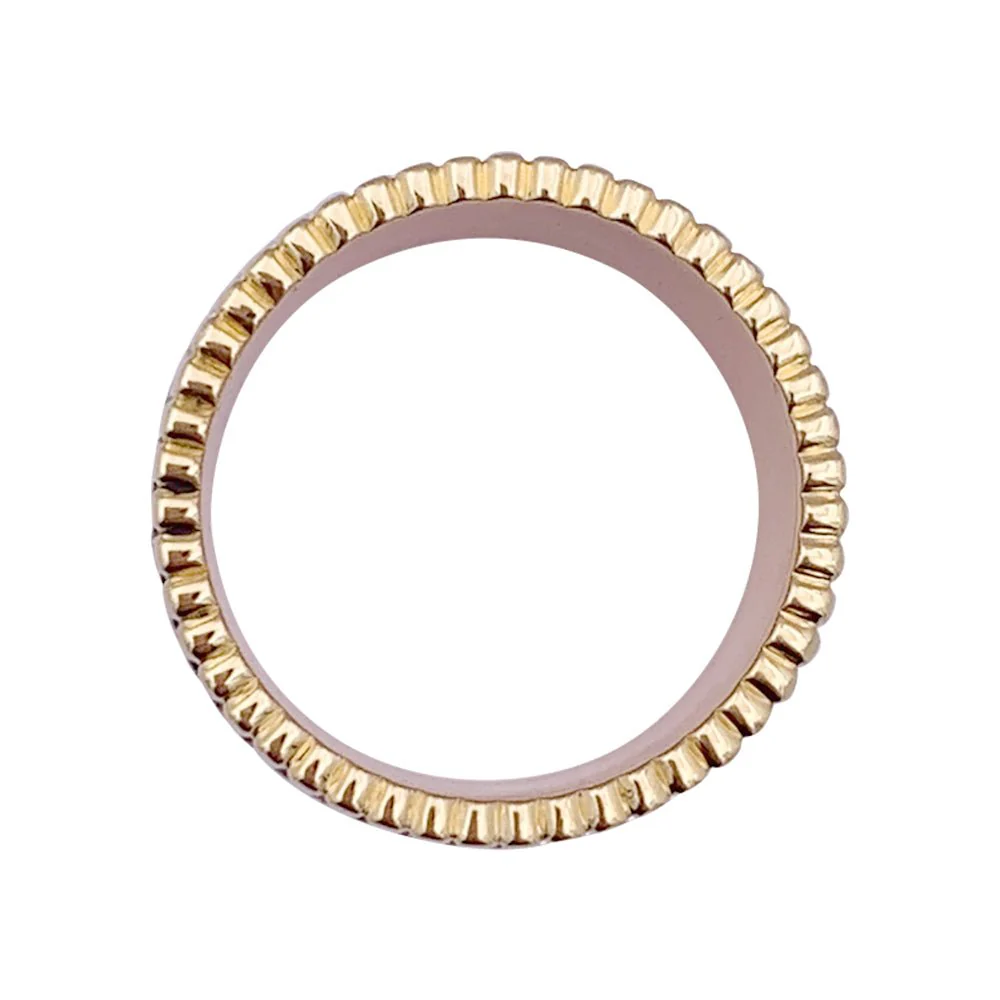 BOUCHERON Bandeau ring "Quatre Classique" in yellow gold, white gold, pink gold, pvd and diamonds - Image 4