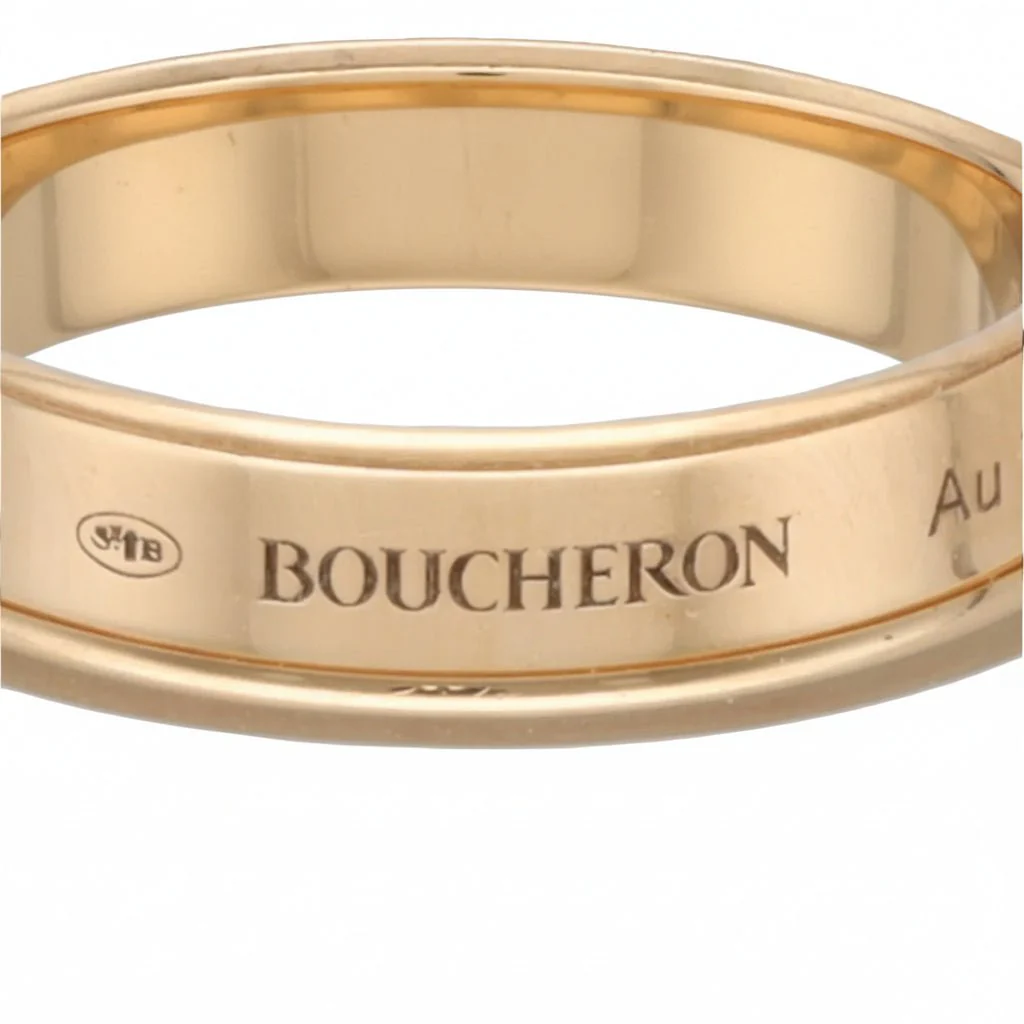 BOUCHERON "Quatre" Wedding band in Rose gold and Ceramic - Image 3