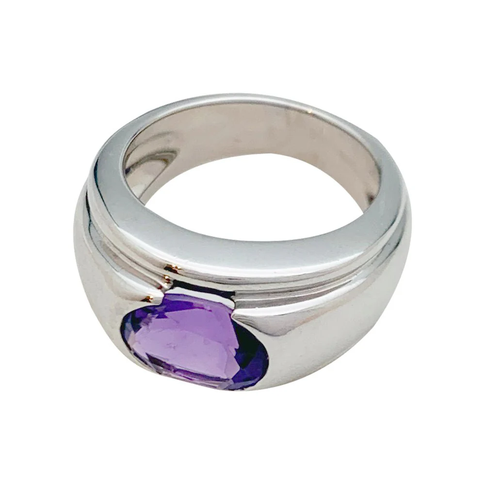 BOUCHERON “Roxane” ring, amethyst white gold - Image 5