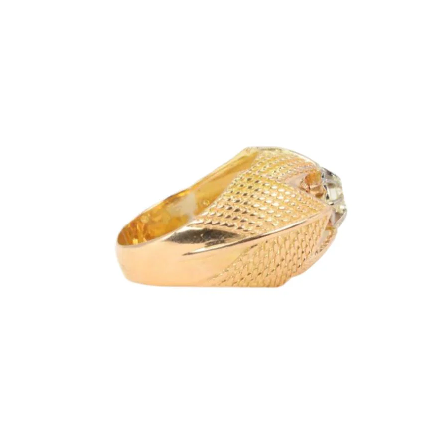 Boule ring in yellow gold and diamond - Image 4