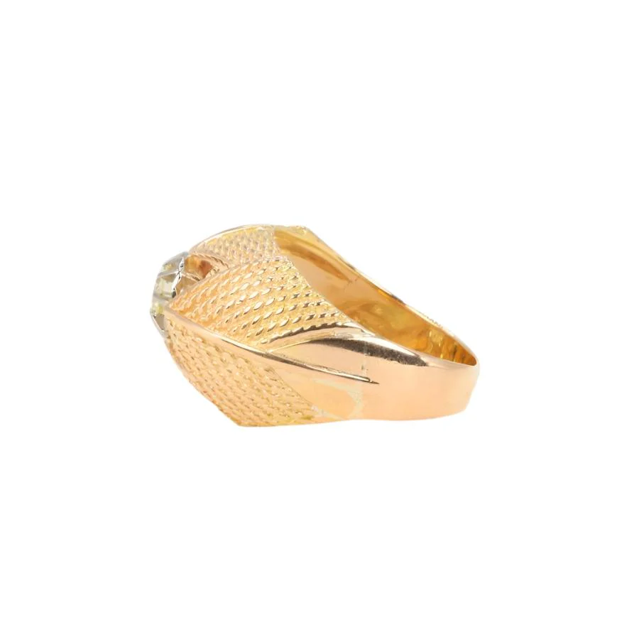 Boule ring in yellow gold and diamond - Image 6