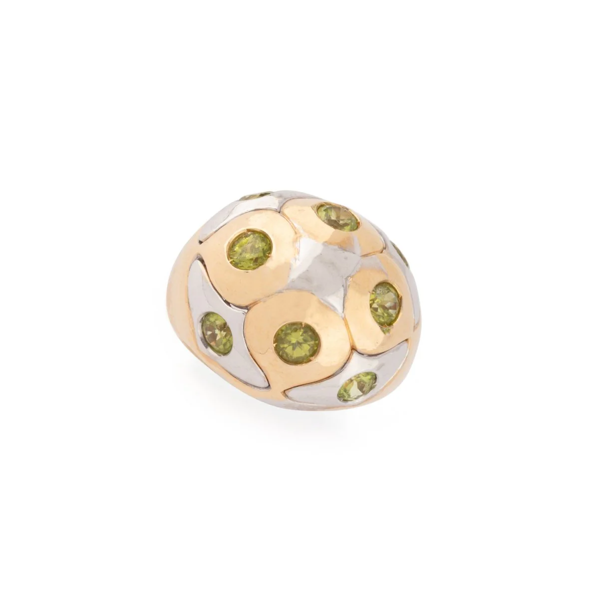 Ring peridot BULGARI ball in two-tone gold - Image 7