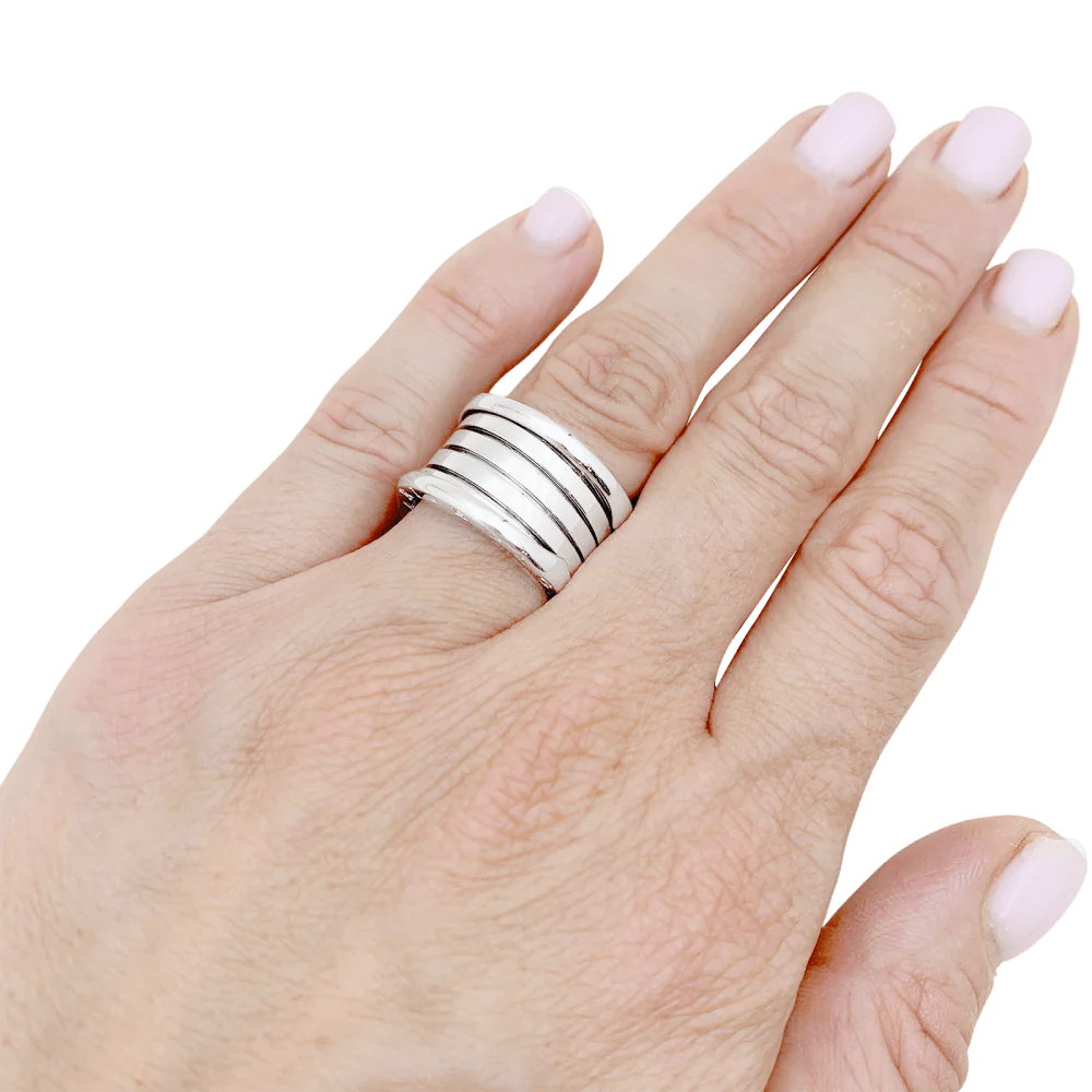BULGARI "B.zero1" White Gold Band Ring - Image 2