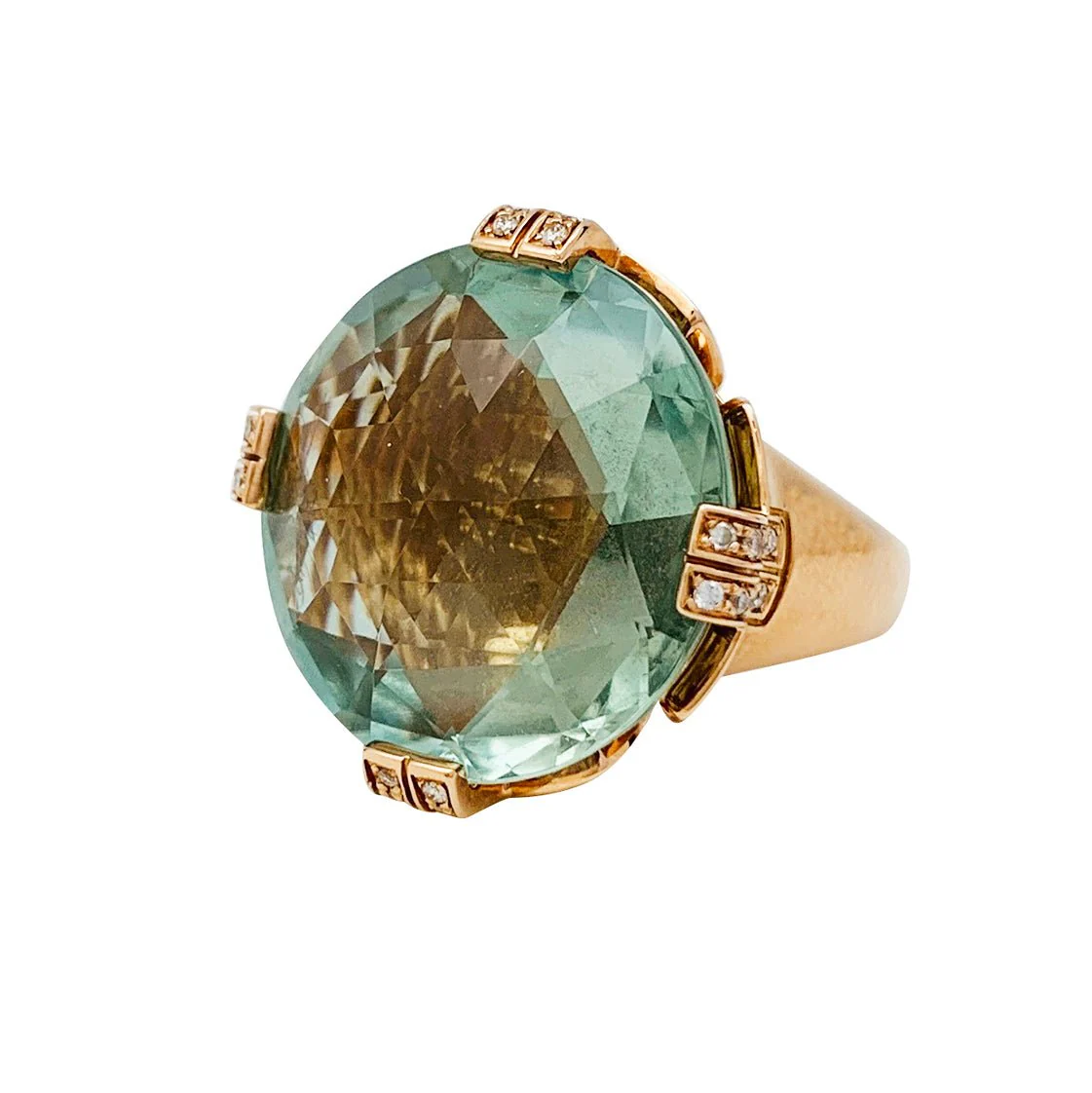 BULGARI "Parentesi Cocktail" ring, prasiolite, diamonds - Image 5