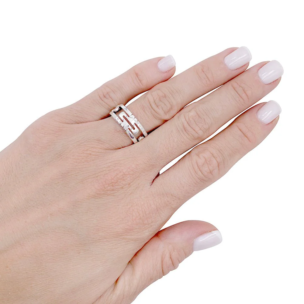 BULGARI "Parentesi Openwork" ring in white gold - Image 7
