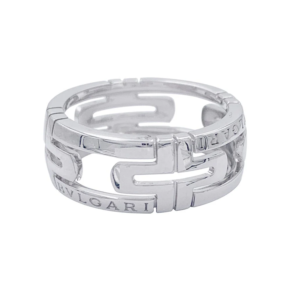 Bulgari ring, "Parentesi", white gold