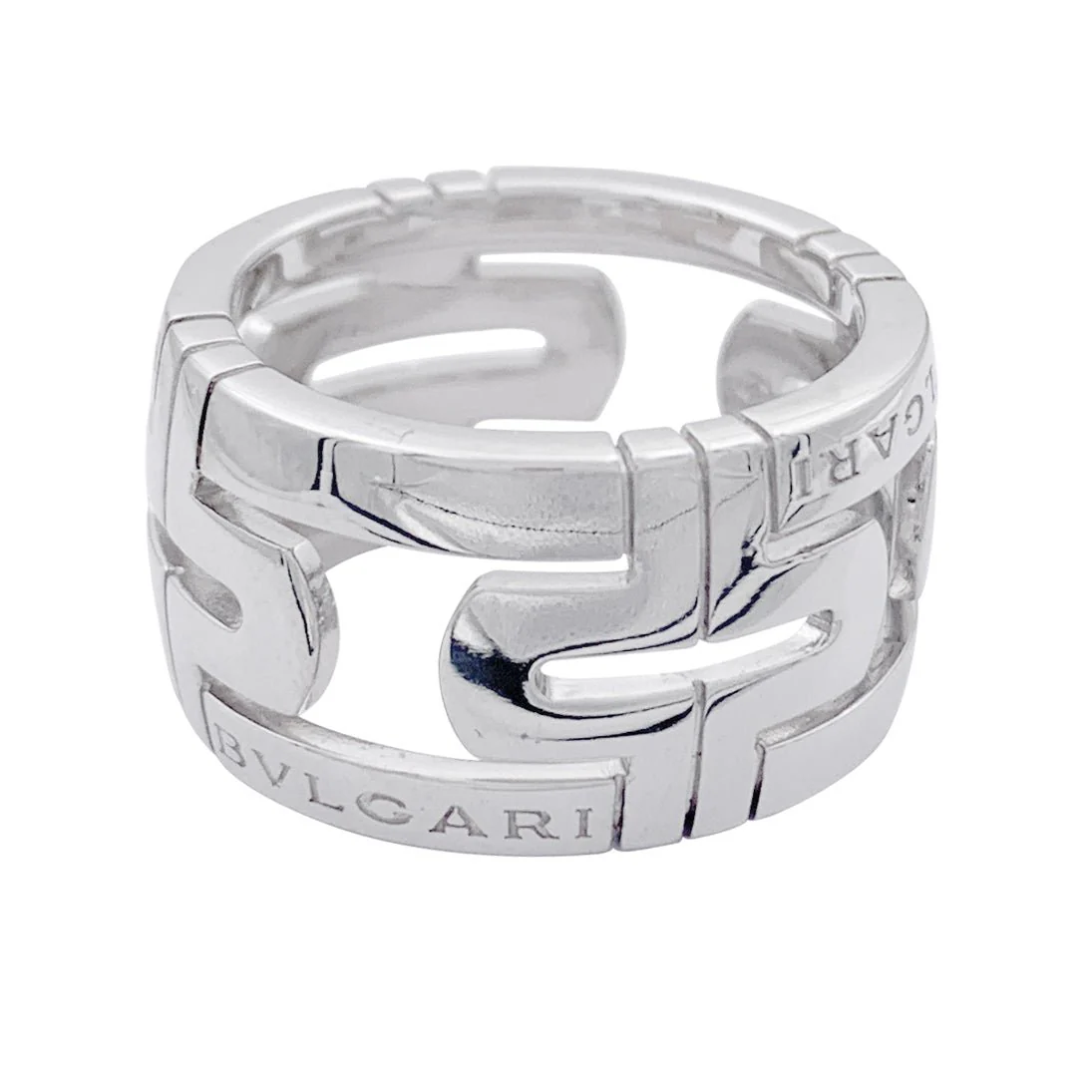 Bulgari ring, "Parentesi", white gold - Image 3