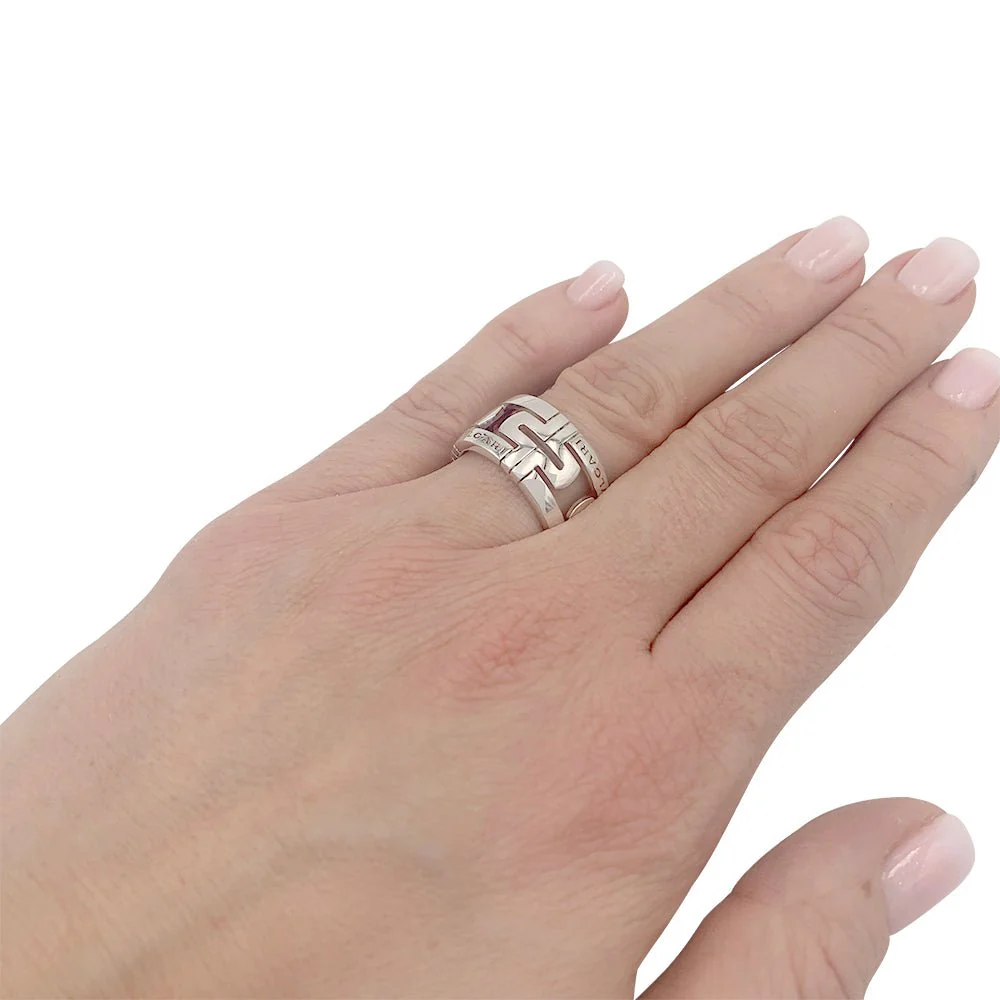Bulgari ring, "Parentesi", white gold - Image 6