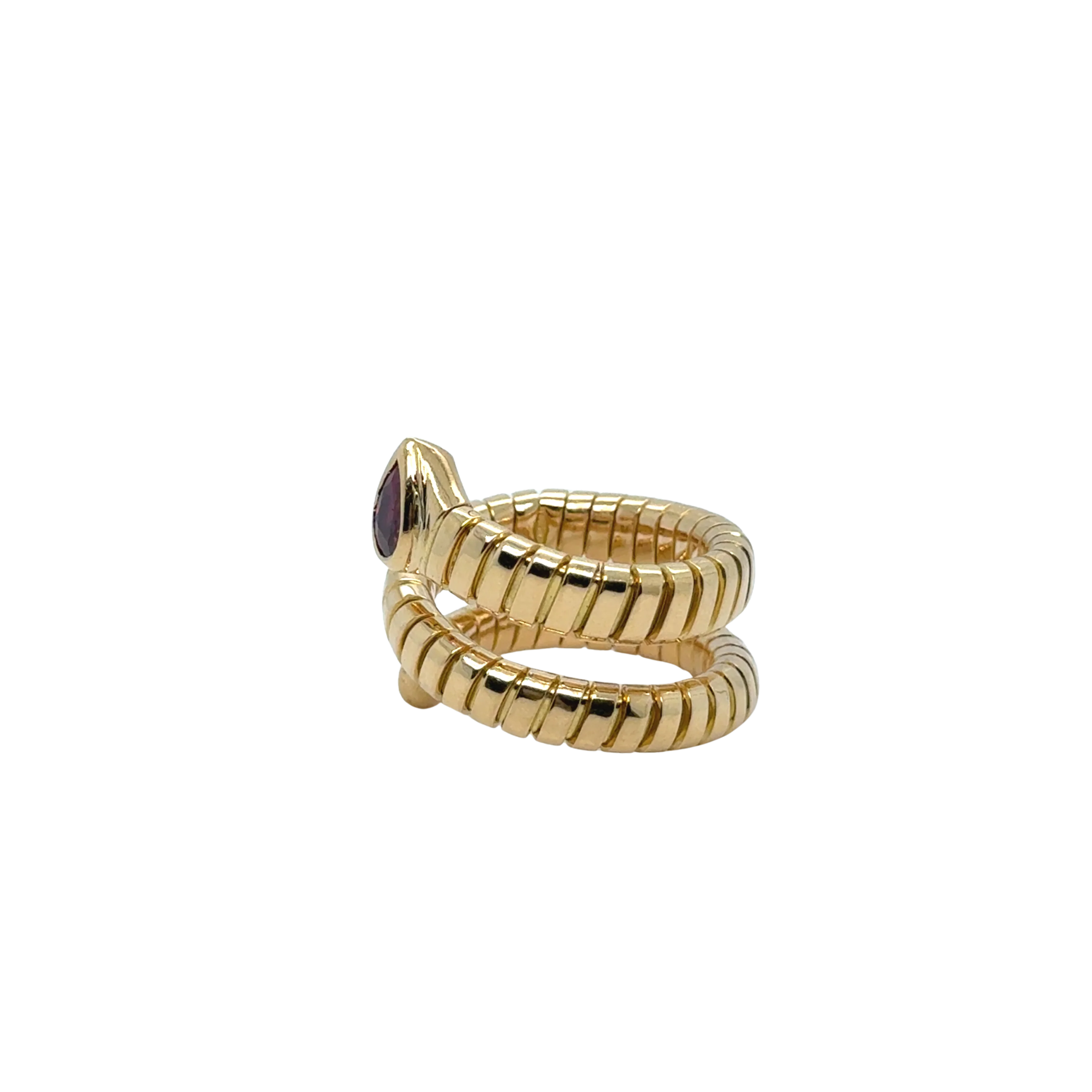 Bulgari - Serpenti Ring in Yellow Gold and Tourmaline - Image 3