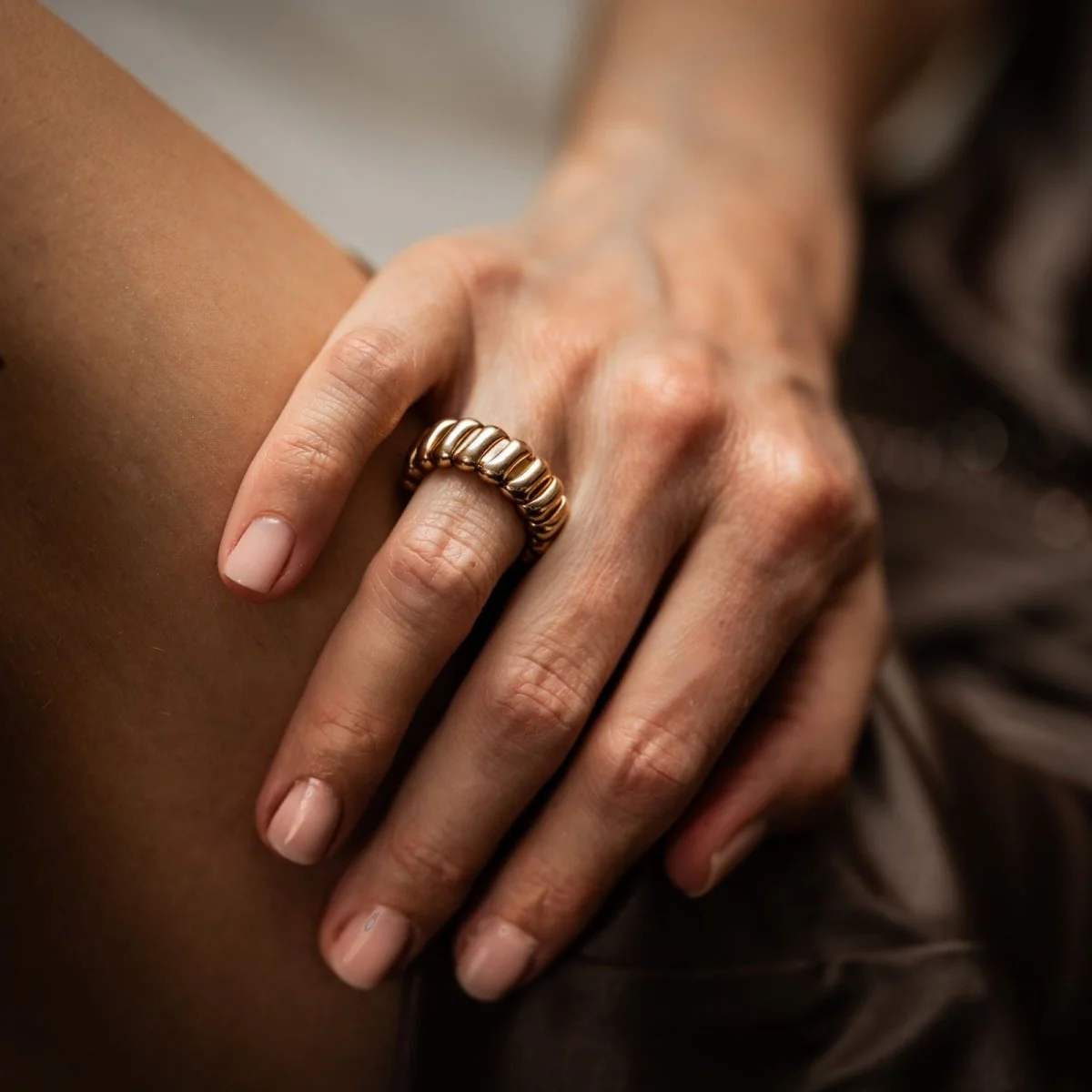 Ring BULGARI Tubogas in yellow gold - Image 2