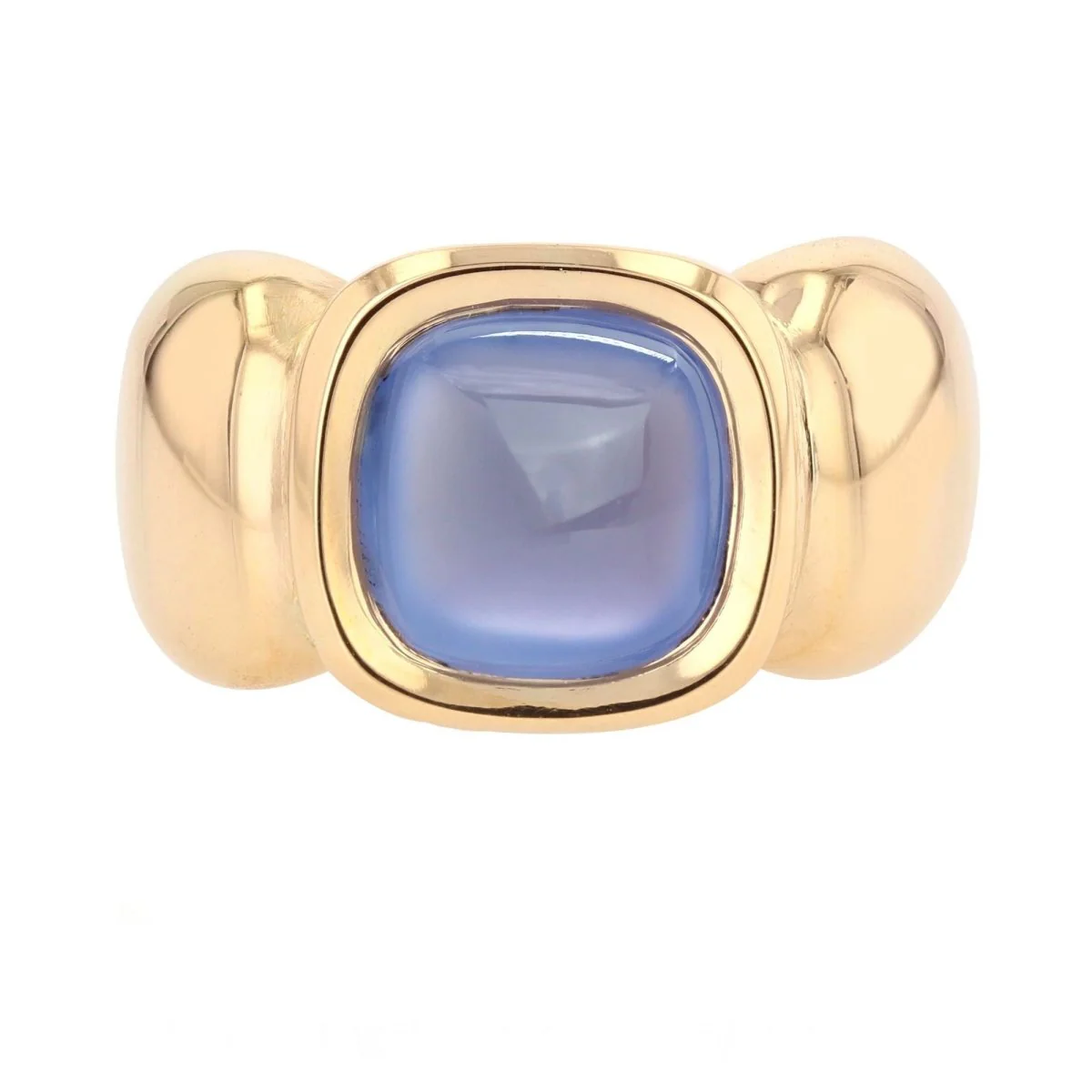 Ring Rush in yellow gold and caclédoine