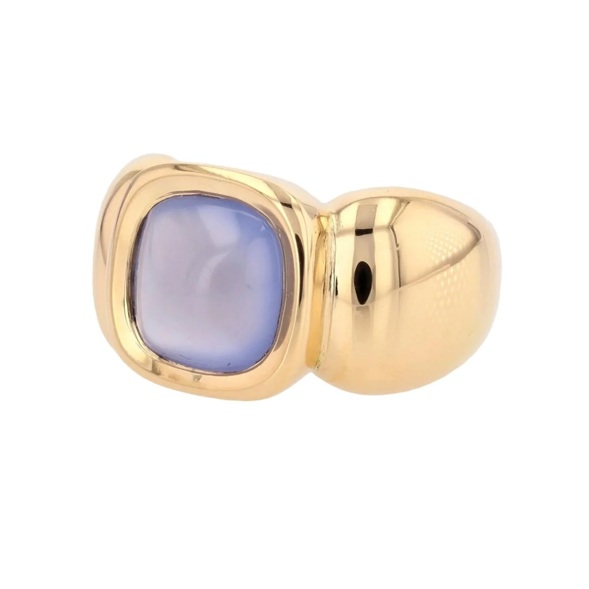 Ring Rush in yellow gold and caclédoine - Image 3