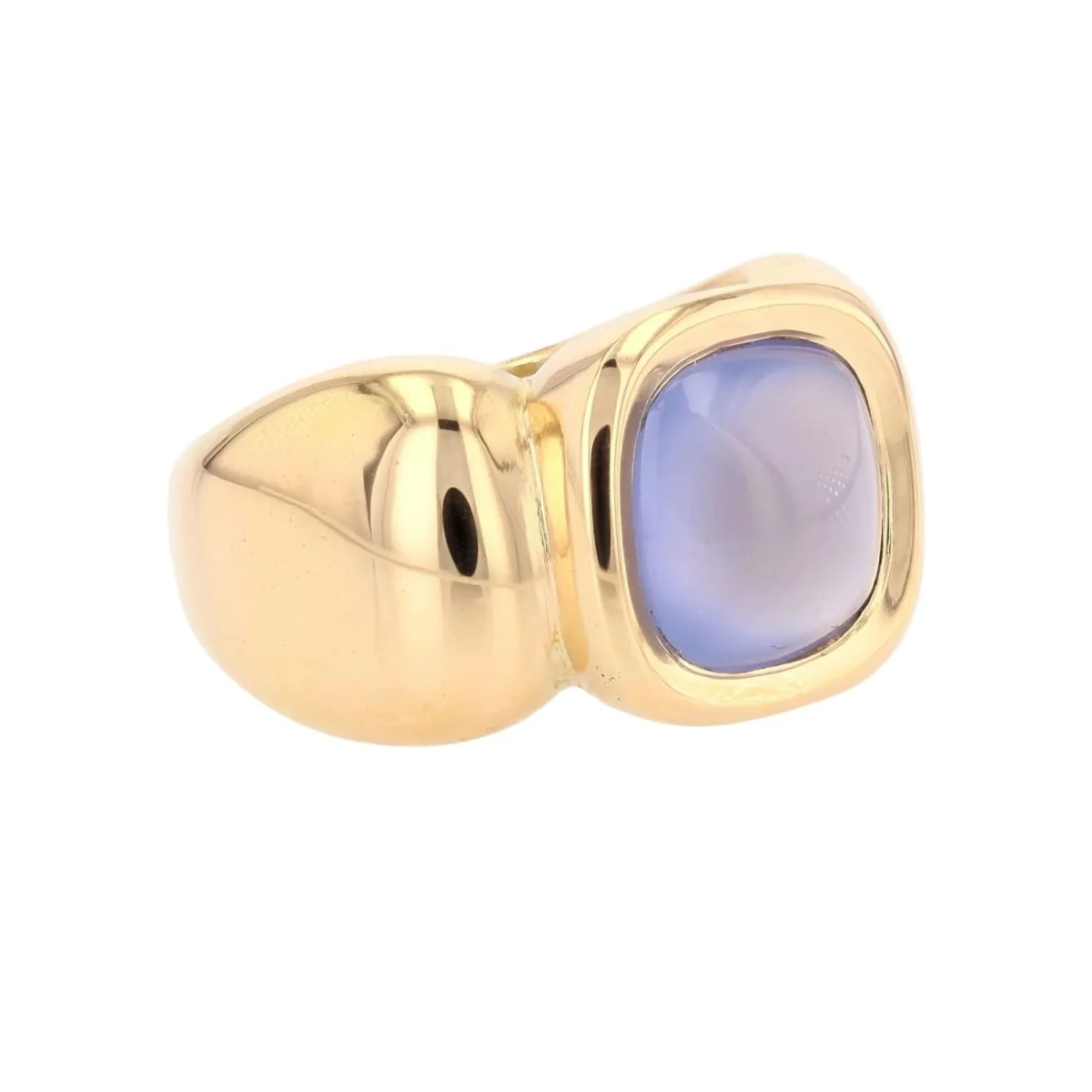 Ring Rush in yellow gold and caclédoine - Image 5