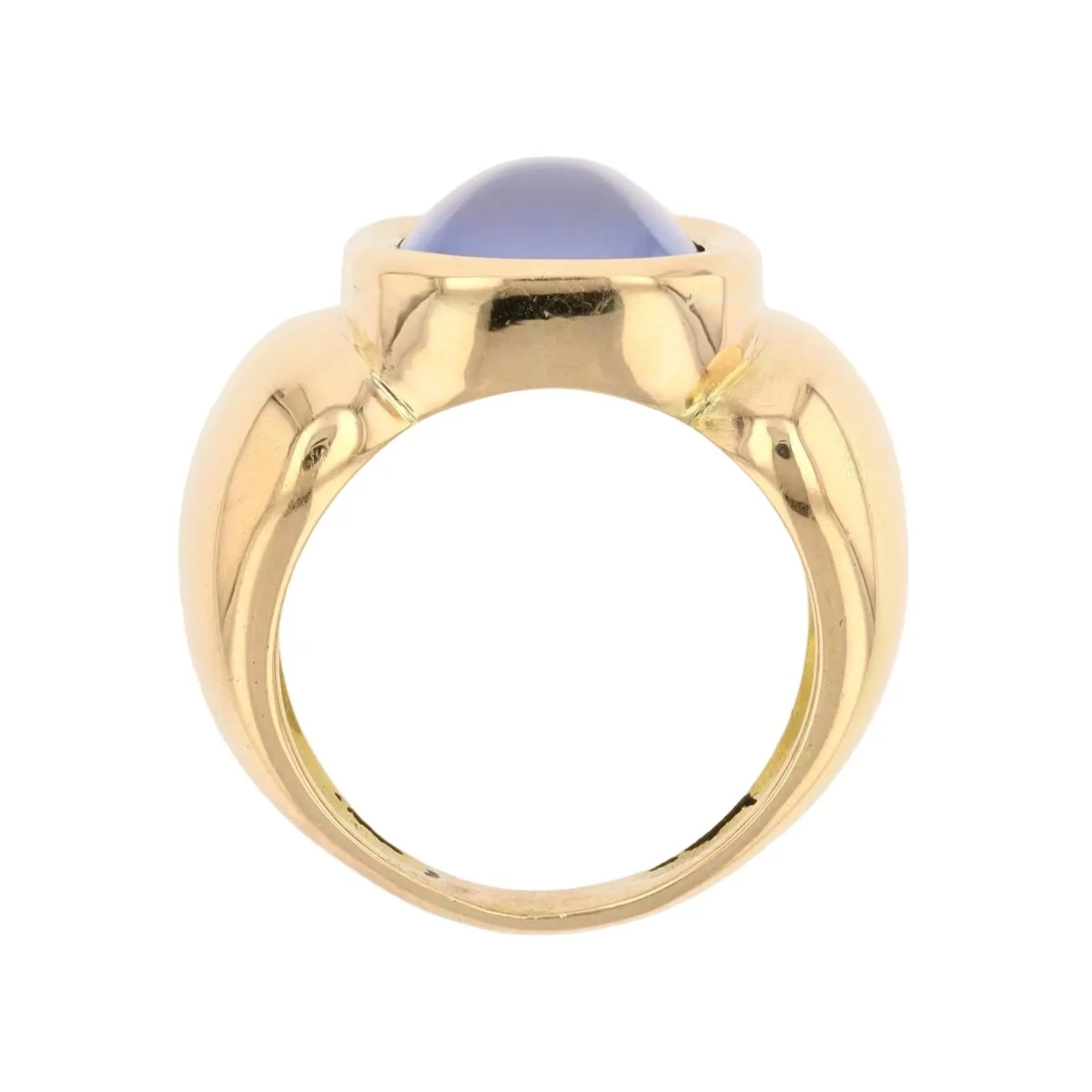 Ring Rush in yellow gold and caclédoine - Image 6