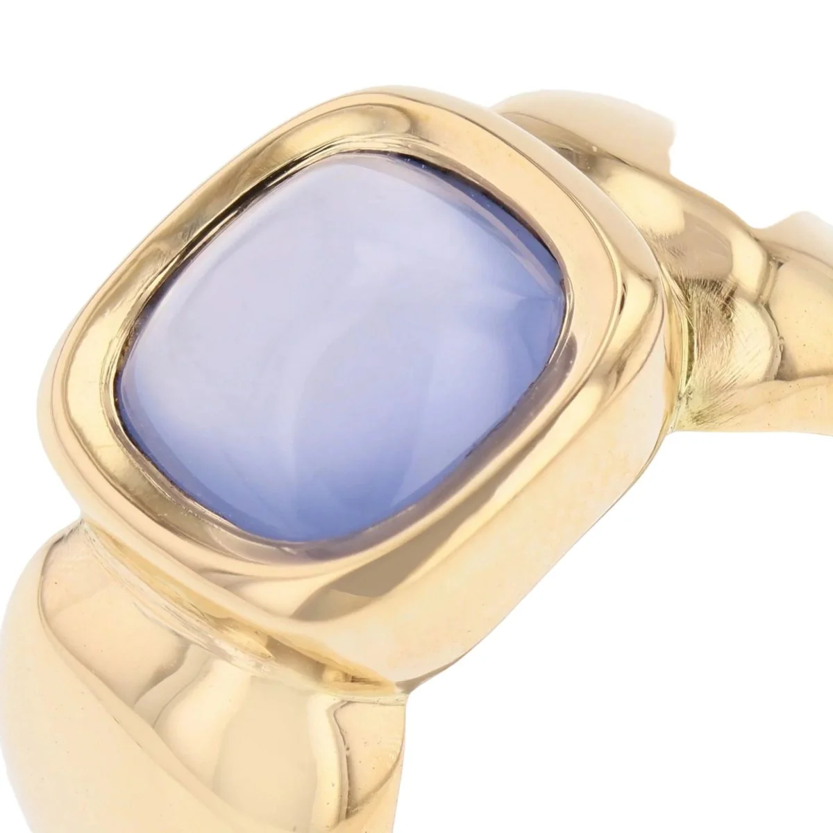 Ring Rush in yellow gold and caclédoine - Image 7