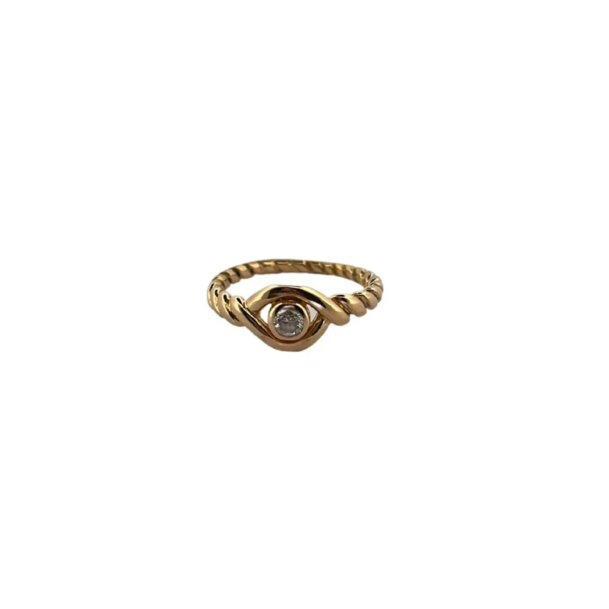 CARTIER “Astral” solitaire ring in yellow gold and diamond