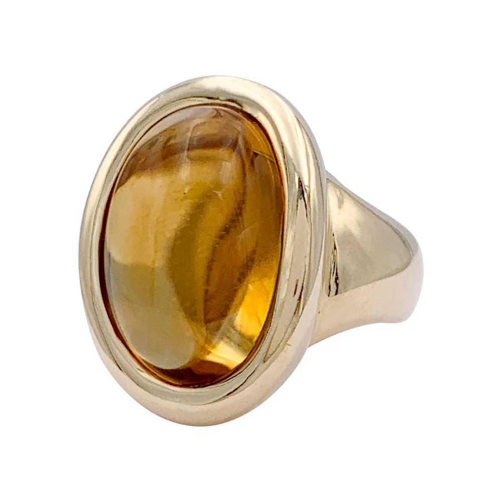 CARTIER Cocktail ring “Baignoire” in yellow gold and citrine - Image 2