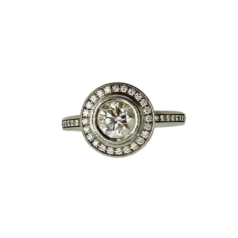 CARTIER "Cartier d'Amour" Solitaire Ring in Platinum and Diamonds