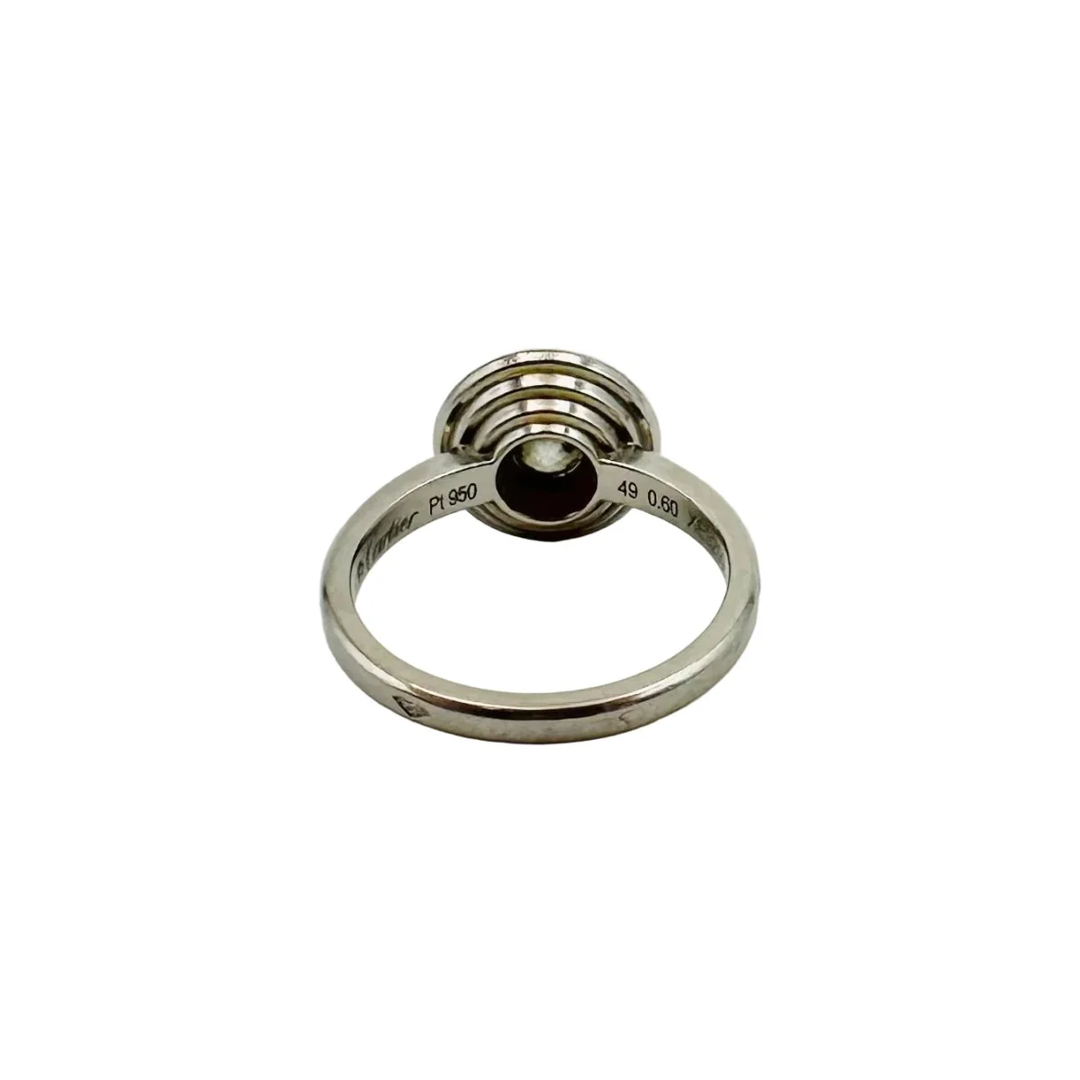 CARTIER "Cartier d'Amour" Solitaire Ring in Platinum and Diamonds - Image 5